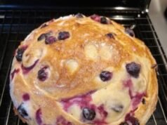 Blueberry Lemon Cream Cheese Sourdough Bread Recipe – Sweet, Tangy, and Irresistibly Soft
