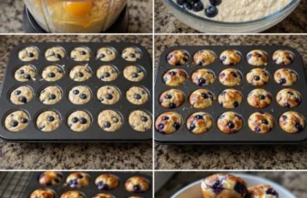 Fluffy Blueberry Cottage Cheese Pancake Bites Fluffy Blueberry Cottage Cheese Pancake Bites