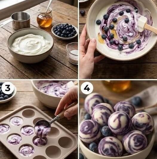 Blueberry Yogurt Bites
