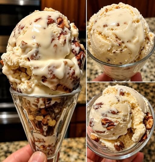Vegan Butter Pecan Ice Cream