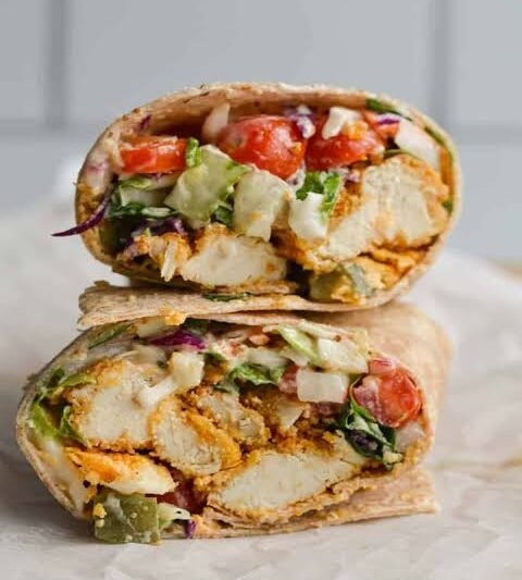 low calorie chicken wrap